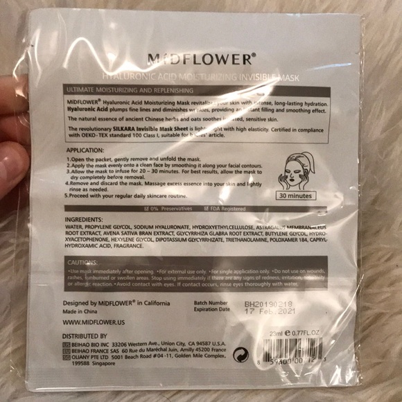 TWO Hyaluronic Acid mask. UNOPENED. - Picture 2 of 2